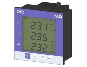 Analyzátor sítě OEZ:46754 PAQ-12-U230-COM1, měření, DI/DO, RO, flash paměť 1GB, komunikace Modbus