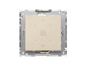 Spínač žaluziový SIMON 55 TEZ1G.01/144, skupinový, champagne mat