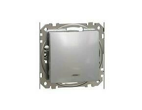 SCHN SDD113101N Sedna D/E - Spínač jednopólový řazení 1Ss signalizační kontrolka, Aluminium