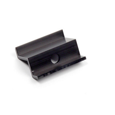 Hliníkový černý krajní úchyt - 30 mm
