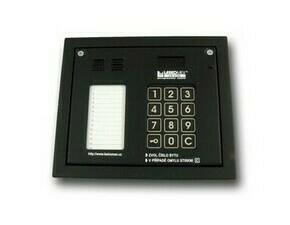 Tablo zvonkové LASKOMEX CP-2502NP, podsvětlená klávesnice, 14 jmen, LED displej, černé