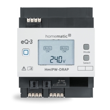 Smart ovladač HOMEMATIC IP HmIPW-DRAP, drátový