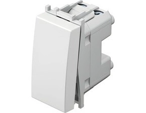Spínač jednopólový TEM SM10PW-U, řazení 1, 16A, 250V, bílá