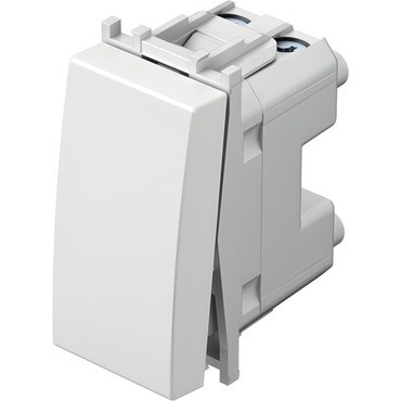 Spínač jednopólový TEM SM10PW-U, řazení 1, 16A, 250V, bílá