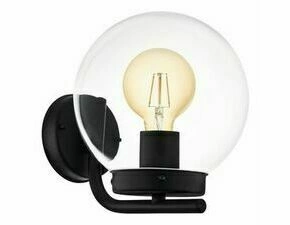 Svítidlo venkovní EGLO AL-WL 1 E27 SCHWARZ TRANSP. TAVERNA, nástěnné