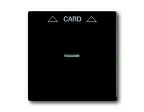 Kryt spínače ABB Future 2CKA001710A3905, mechová černá, kartového, s čirým průz.; 1792-885