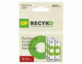 Baterie nabíjecí GP ReCyko B2511V 950 AAA (HR03) 6PP