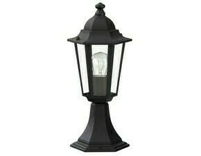 Venkovní sloupkové svítidlo Velence černá E27 1×60W RABALUX 8206