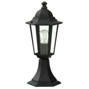 Venkovní sloupkové svítidlo Velence černá E27 1×60W RABALUX 8206