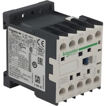 SCHN LP1K09008BD3 MiniStykač 9A 4P (2+2) 24V DC,cívka s integr.ochr.