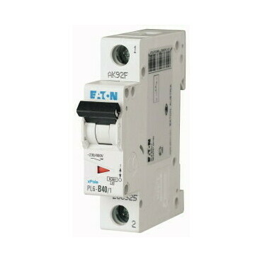 Jistič jednopólový EATON 286537 PL6-C40/1 PL6, char C, 1-pólový, Icn=6kA, In=40A