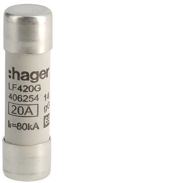 HAG LF420G Pojistka válcová, velikost 14x51, 20A gG, 690V AC
