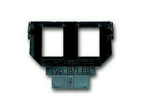 Maska nosná ABB 2CKA001764A0273, černá, 2x 6 či 8pólová zásuvka Modular-Jack AMP