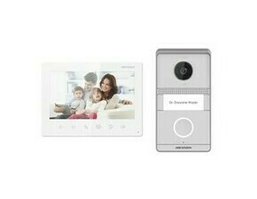 Hikvision DS-KIS101-P/Surface Kit videotelefonu, 2-drát, povrchová montáž, bytový monitor + dveřní stanice