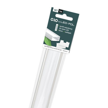 SET LED profilu LED POL ORO-PROFIL-UNI-OUT-WHITE-1M-S-SET