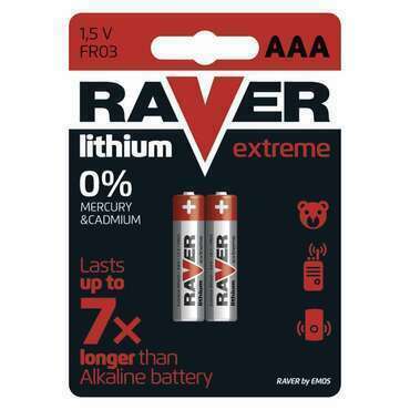 Baterie lithiová RAVER AAA B7811 (FR03), 2ks