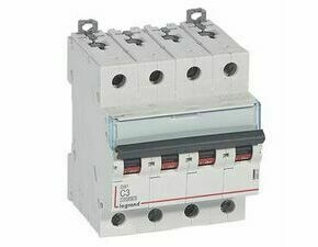 Jistič čtyřpolový LEGRAND 409331 DX3 4P C3 10000A/16KA
