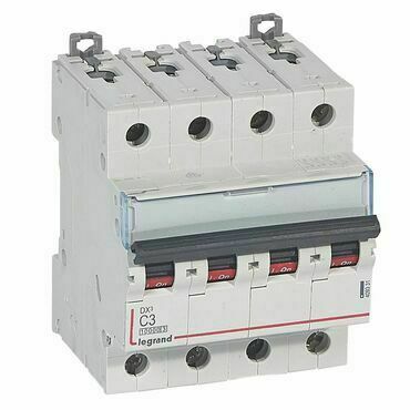 Jistič čtyřpolový LEGRAND 409331 DX3 4P C3 10000A/16KA