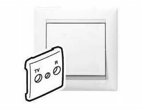 LEG 774442 VA BÍLÁ.KRYT TV-FM(30MM)