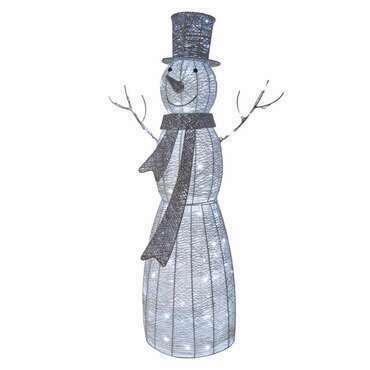EMOS DCFC01 120LED RATTAN SNOWMAN IP20 CW