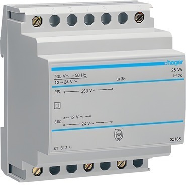 HAG ST312 Bezpečnostní trafo 230V/12V-2,08A, 24V-1,04A (AC)