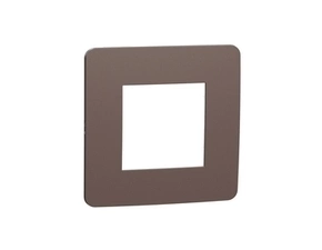 SCHN NU280217 Unica Studio Color - Krycí rámeček jednonásobný, Chocolate/Černý