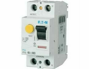 EATON 112924 PF6-40/2/003-A Chránič Ir=250A, typ A, 2-pól, Idn=0.03A, In=40A