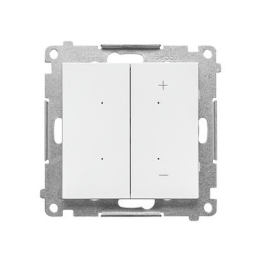 SIMON TESL1.01/111 Stmívač pro stmívatelné LED, tlačítkový (přístroj s krytem) bílá
