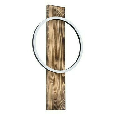 Svítidlo nástěnné EGLO LED-WL 1 SCHWARZ HOLZ RUSTIKAL BOYAL