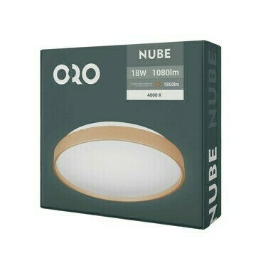 Nástěnné a stropní LED svítidlo LED-POL Nube Gold 18W neutrální bílá