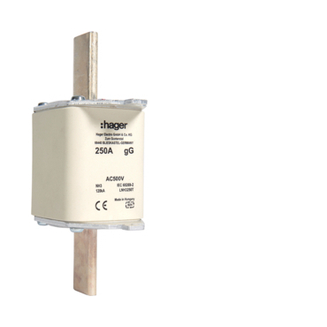 HAG LNH3250M Pojistka nožová NH3C gG 500V 250A dvojitá signalizace