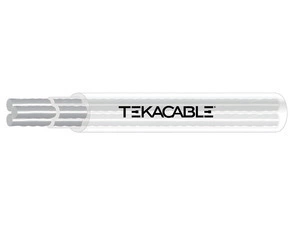 Kabel audio TEKABEN 100, 3 x 0,50 mm, průhledná, 100 m