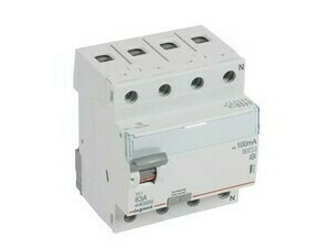 Chránič čtyřpolový LEGRAND 411757 TX3 CHRÁN. 4P 63A 100MA AC-G