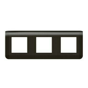 Rámeček trojnásobný LEG 079046L Mosaic 3X2M černý