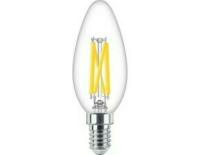 LED žárovka Philips MASTER Candle DT 3.4-40W E14 927 B35 CL G, nestmívatelná, čirá, svíčka