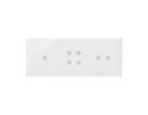 Kryt dotyk. ovl. SIMON DSTR3142/70, 3 ovl. Simon 54 Touch, 1 dotyk.+4 dotyk.+2 dotyk., perlová