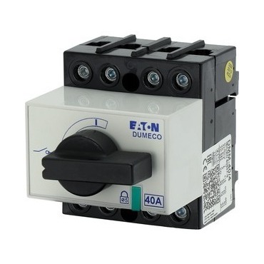 EATON 1314057 DMM-40/4 Odpínač DUMECO, 40A, 4-pól, zadní montáž, s osou a ovládací pákou