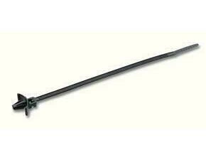 CIMCO 181850 Vázací páska s příchytkou černá 140 x 3,5 mm (100 ks)