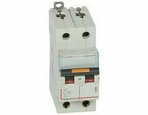Jistič dvoupolový LEGRAND 409768 DX3 2P C16 25KA