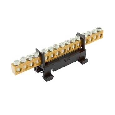 EL 1000086 Můstek L 15 (svorkovnice 15x16mm2), nekrytý IP00, černý, 63A, na DIN (bal.10)