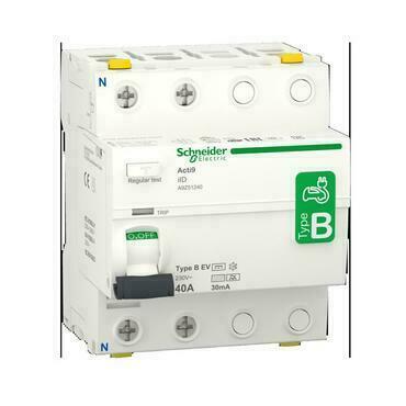 SCHN A9Z51240 Proudový chránič iID 2P 40A 30mA typ B-EV 230V RP 0,4kč/ks
