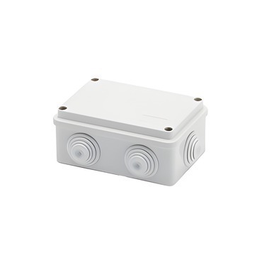 Spojovací krabice GEWISS GW44005 s víkem, nerezové šrouby, ip55, 120x80x50, šedá