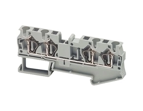 SCHN NSYTRR44 Pružinová svorka, 4 body, 4mm2, šedá (obj. mn. 50ks)