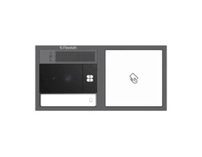 DV SYSTEM: 1 tlačítko + KAMERA + BOD Lite: čtečka RFID čipů MIFARE 13,56MHz (1M+1M) - Na zeď