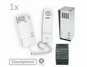 Přístupový systém CZECHPHONE 4004020003, DUO, 1 účastník, GEN, 2 tlačítka, 12V