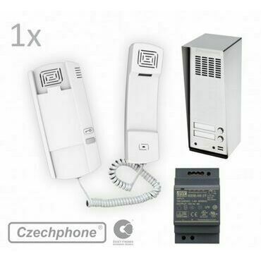 Přístupový systém CZECHPHONE 4004020003, DUO, 1 účastník, GEN, 2 tlačítka, 12V