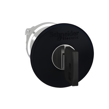 SCHN ZB4BS12 OVL.HL.STISK-KLÍČ ČERNÁ PRŮM. 40MM