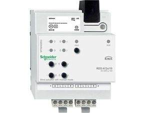 SCHN MTN649802 KNX žaluziový akční člen REG-K/2x/10+manuální režim RP 0,34kč/ks