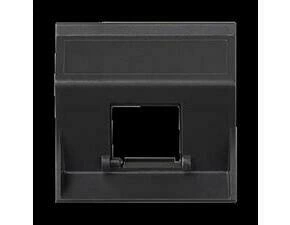 Kryt dat. zás. SIMON 50000181-038, Simon 500, na 1 zás., zkosený, bez cl., 50x50 mm, šedá grafit