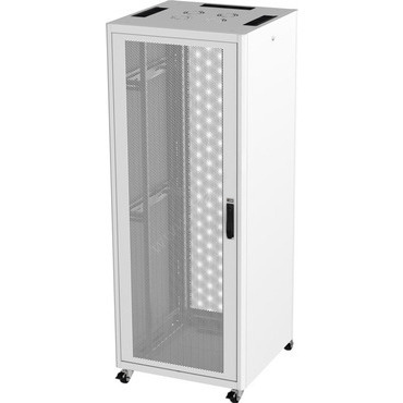 Rozvaděč stojanový WIREX 42U6060PEJD, 19", 42U, 600x600 mm, perforované jednokřídlé dveře